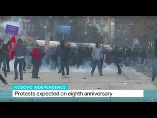 Protests expected on eighth anniversary of Kosovo's independence
