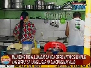 Malabong tubig, lumabas sa mga gripo matapos bumalik ang supply sa ilang lugar na sakop ng Maynilad