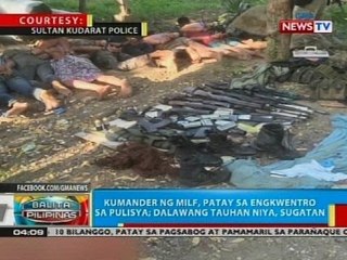 BP: Kumander ng MILF, patay sa engkwentro sa pulisya