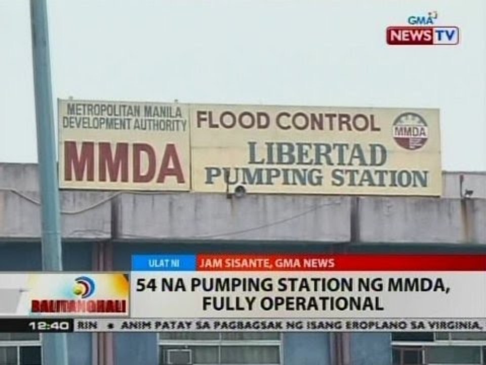 BT: 54 na pumping station ng MMDA, fully operational