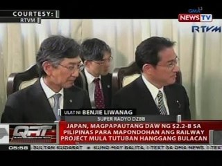 QRT: Japan, magpapautang daw ng $2.2-B sa Pilipinas para mapondohan ang railway project