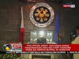 SONA: Phl Army, inatasan nang paghandaan ang military honors para sa hero's burial ni Marcos
