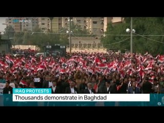 Thousands protest government in Baghdad