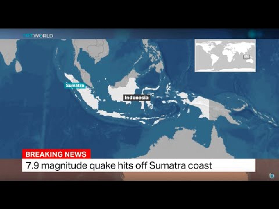 Strong earthquake hits off Sumatra coast in Indonesia