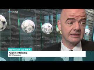 Infantino begins term as FIFA president