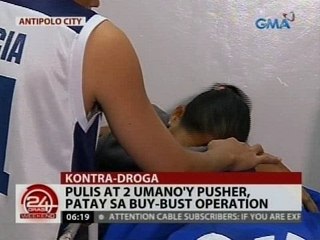24 Oras: Pulis at 2 umano'y pusher, patay sa buy-bust operation