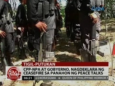 24 Oras: CPP-NPA at gobyerno, nagdeklara ng ceasefire sa panahon ng peace talks