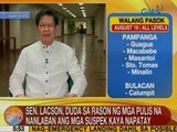 UB: Sen. Lacson, duda sa rason ng mga pulis na nanlaban ang mga suspek kaya napatay