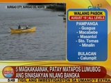 UB: 5 magkakaanak, patay matapos lumubog ang sinasakyan nilang bangka sa Surigao City