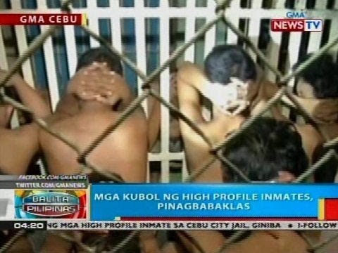 Mga kubol ng high profile inmates, pinagbabaklas