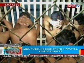 Mga kubol ng high profile inmates, pinagbabaklas