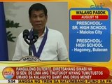 UB: Pres. Duterte, diretsahang sinabi na si Sen. Leila De Lima ang tinutukoy niya