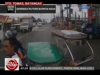 24 Oras: Tricycle driver na sumingit, nagalit nang mapansing tinamaan ang side mirror niya