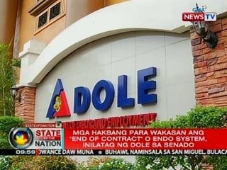 SONA: Mga hakbang para wakasan ang Endo System, inilatag ng DOLE sa senado