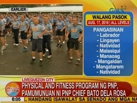 UB: Physical and Fitness Program ng PNP, pamumunuan ni PNP Chief Bato Dela Rosa
