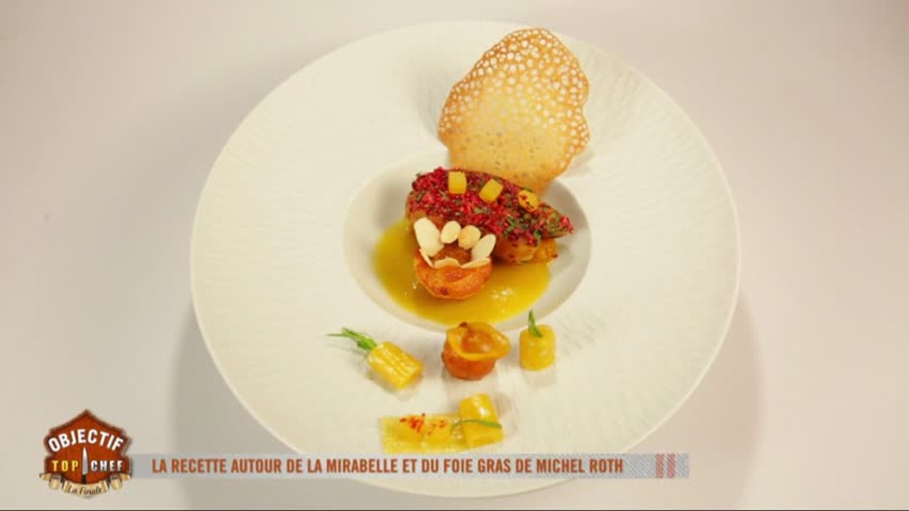 Le plat autour de la mirabelle et du foie gras de Michel Roth
