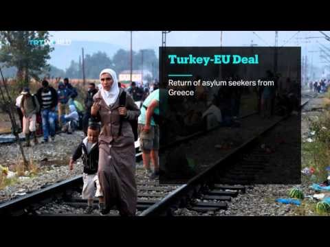 Turkish Prime Minister Davutoglu talks after missiles from Syria hit Turkey's Kilis