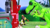 Teenage Mutant Ninja Turtles Visit Jurassic World Indominus Rex Dinosaur Attacks and Chews Shredder