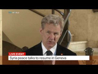 UN officials speak in Geneva about Syria peace talks