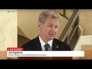 UN press conference to Syrian peace talks in Geneva