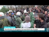Hundreds of refugees turned back by Macedonian troops