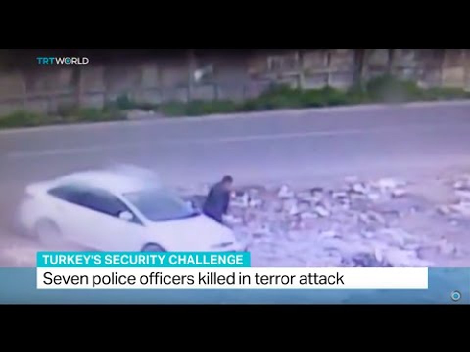 Seven police officers killed in terror attack, Francis Collings reports