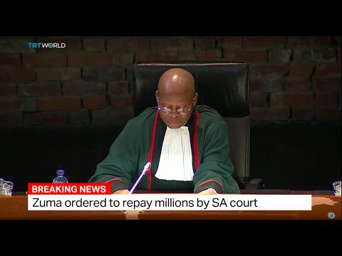 Zuma ordered to repay millions by South African court, Melanie Rice reports