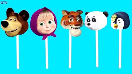 Masha and the Bear Finger Family Song Lollipop Nursery Rhyme Lyrics