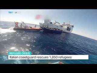 Italian coastguard rescues 1,850 refugees, Megan Williams reports