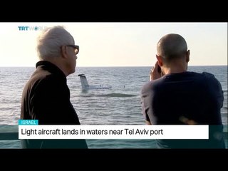 Light aircraft lands in waters near Tel Aviv airport