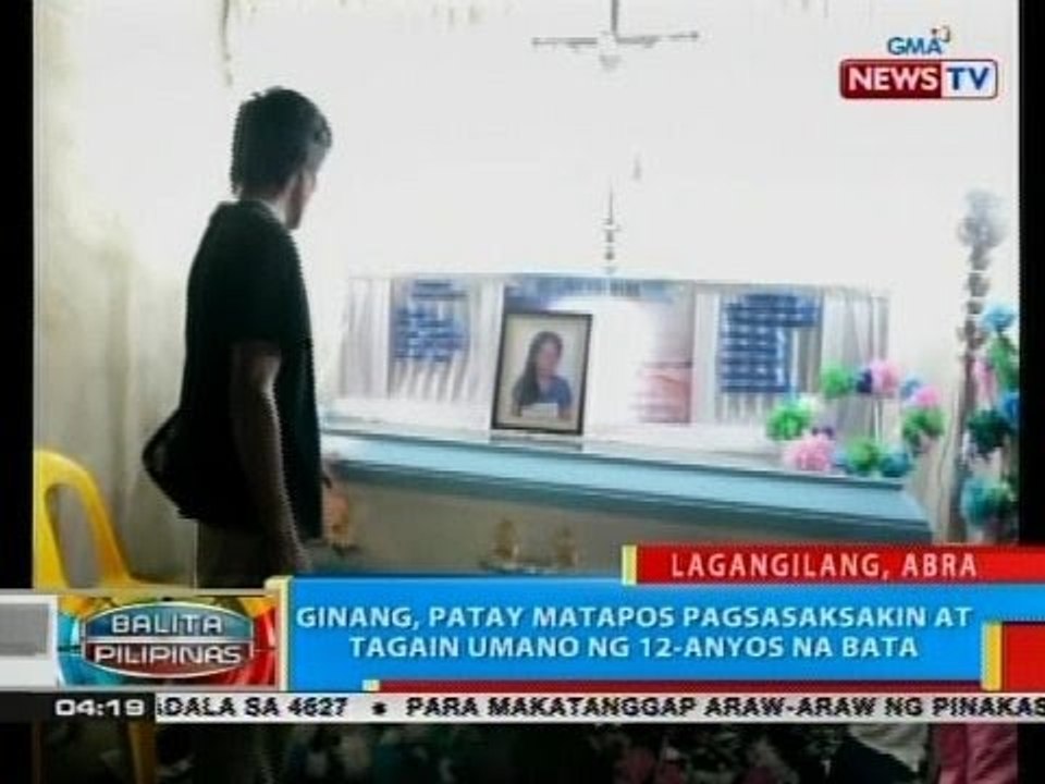 BP: Ginang, patay matapos pagsasaksakin at tagain umano ng 12-anyos na bata
