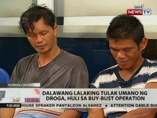 BT: Dalawang lalaking tulak umano ng droga, huli sa buy-bust operation