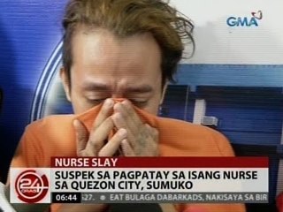 24 Oras: Suspek sa pagpatay sa isang nurse sa Quezon City, sumuko