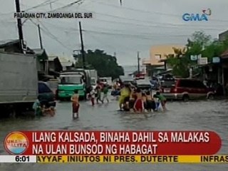 Ilang kalsada, binaha dahil sa malaks na ulan bunsod ng Habagat