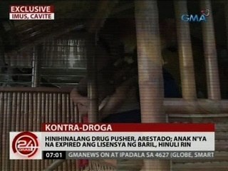 24 Oras: Hinihinalang drug pusher, arestado