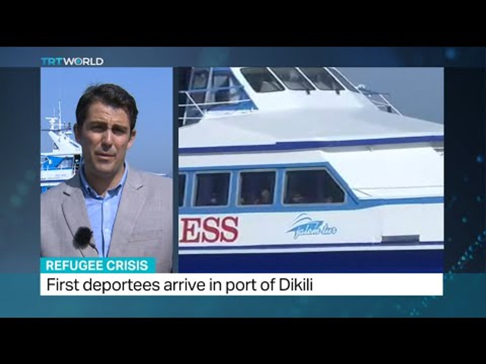 Turkey welcomes refugees from Greece under EU agreement, Randolph Nogel and Anelise Borges report