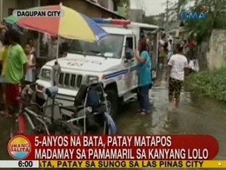 UB: 5-anyos na bata, patay matapos madamay sa pamamaril sa kanyang lolo sa Dagupan City