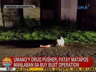 UB: Umano'y drug pusher, patay matapos manlaban sa buy bust operation sa Negros Occidental