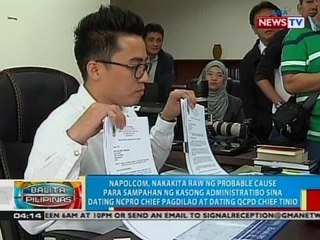NAPOLCOM, nakakita raw ng probable cause para sampahan ng kasong admin sina Pagdilao at Tinio
