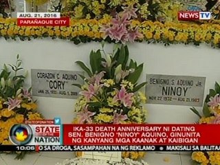 SONA: Ika-33 death anniv. ni dating Sen. Ninoy Aquino, ginunita