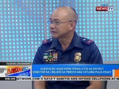 Albayalde: Agad kong ipinag-utos sa district director na i-relieve sa pwest ang tatlong pulis-Pasay