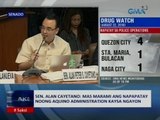 SAKSI: Sen. Cayetano: Mas marami ang napapatay nppng Aquino admin., kaysa ngayon