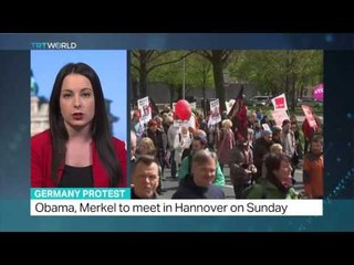 Demonstrators in Germany rally against TTIP deal, Natalie Powell reports