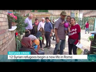 12 Syrian refugees begin a new life in Rome