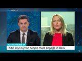 Putin says Syrian people must engage in talks, Julia Lyubova reports