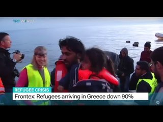 Frontex: Refugees arriving in Greece down 90%