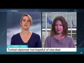 Turkish diplomat 'not hopeful' of visa deal, Elena Casas reports