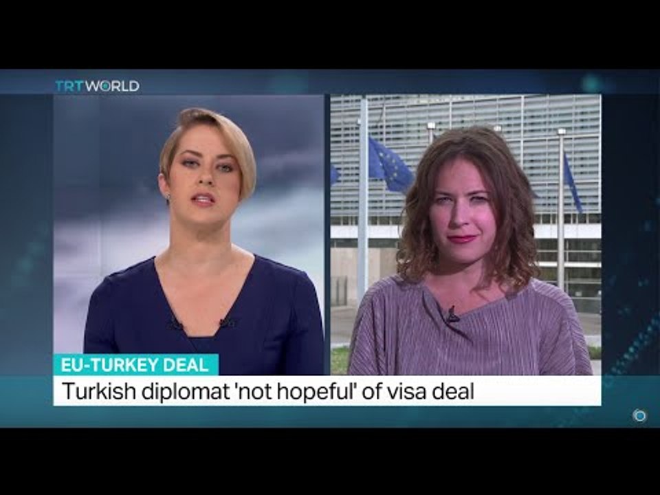 Turkish diplomat 'not hopeful' of visa deal, Elena Casas reports
