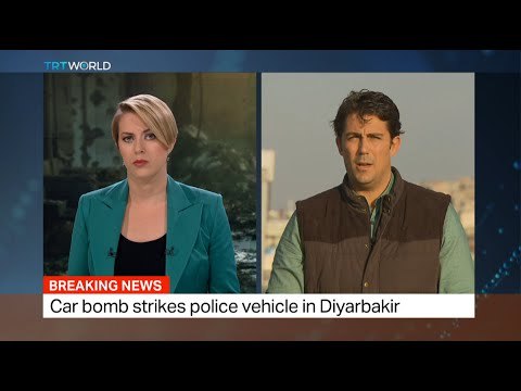 Car bomb strikes police vehicle in Turkey's Diyarbakir Province, Randolph Nogel reports