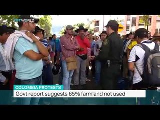 Thousands of farmers protest govt measures in Colombia, Joe Parkin Daniels reports